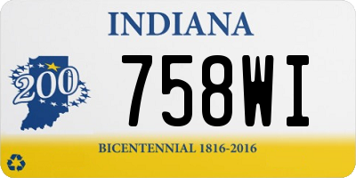 IN license plate 758WI