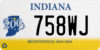 IN license plate 758WJ