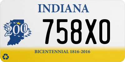 IN license plate 758XO