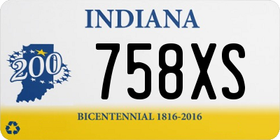IN license plate 758XS