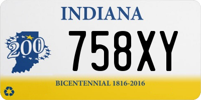 IN license plate 758XY