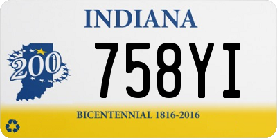 IN license plate 758YI