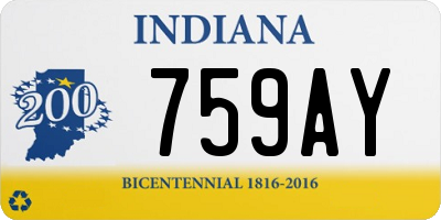 IN license plate 759AY