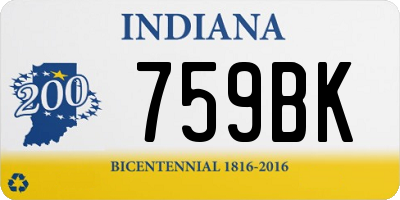 IN license plate 759BK