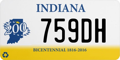 IN license plate 759DH