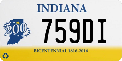 IN license plate 759DI