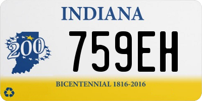 IN license plate 759EH