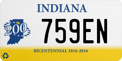 IN license plate 759EN