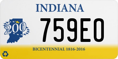IN license plate 759EO