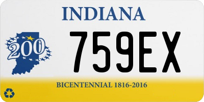 IN license plate 759EX