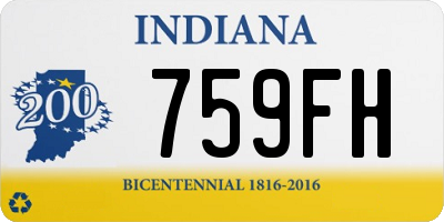 IN license plate 759FH