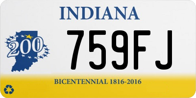 IN license plate 759FJ