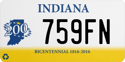 IN license plate 759FN