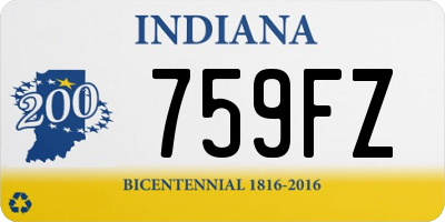 IN license plate 759FZ