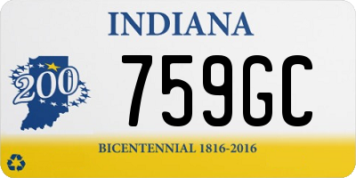 IN license plate 759GC