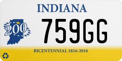 IN license plate 759GG