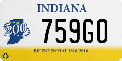 IN license plate 759GO