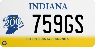 IN license plate 759GS