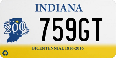 IN license plate 759GT