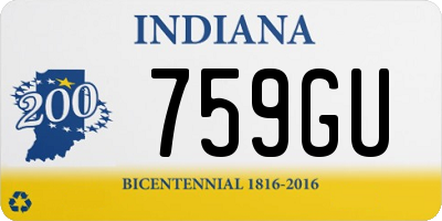 IN license plate 759GU