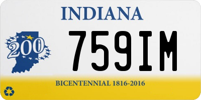 IN license plate 759IM