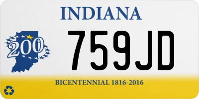 IN license plate 759JD