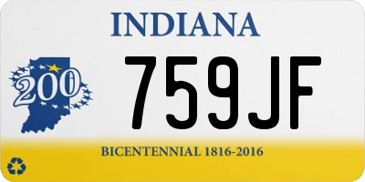 IN license plate 759JF