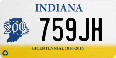 IN license plate 759JH