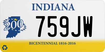 IN license plate 759JW