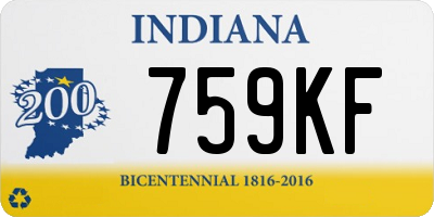 IN license plate 759KF