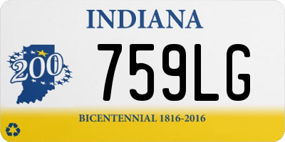 IN license plate 759LG