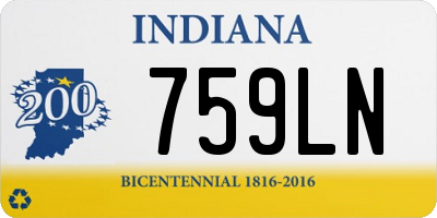 IN license plate 759LN