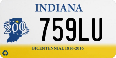 IN license plate 759LU