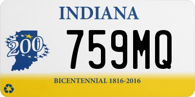 IN license plate 759MQ