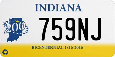 IN license plate 759NJ