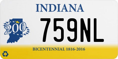 IN license plate 759NL