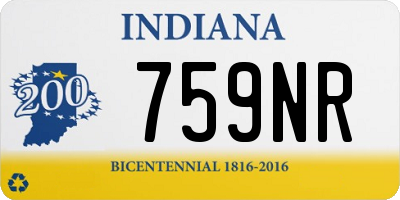 IN license plate 759NR