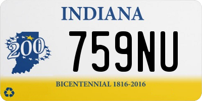 IN license plate 759NU