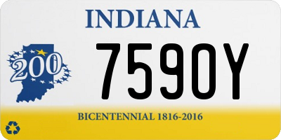 IN license plate 759OY