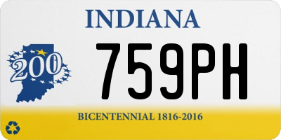 IN license plate 759PH