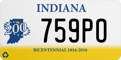 IN license plate 759PO