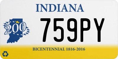 IN license plate 759PY