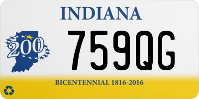 IN license plate 759QG