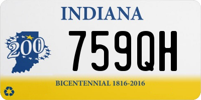 IN license plate 759QH