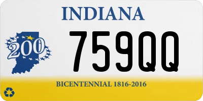 IN license plate 759QQ