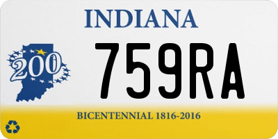 IN license plate 759RA