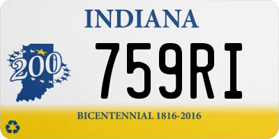 IN license plate 759RI