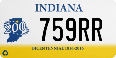 IN license plate 759RR