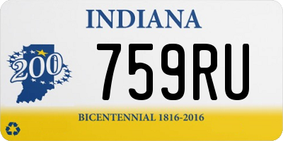 IN license plate 759RU