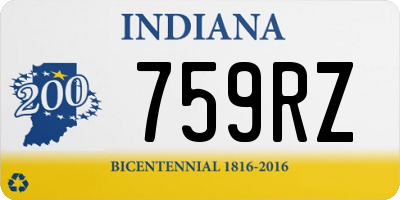 IN license plate 759RZ